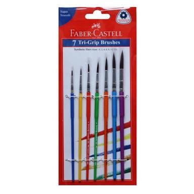 Faber Castell Round Brush Set -7 Tri Grip Brush