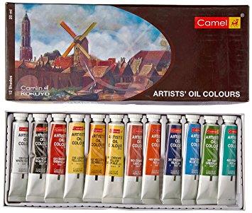 Camel Artist Oil Color Set of 12 Shades-20 ml each